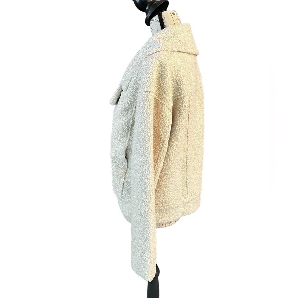 Marine Layer Quebec Sherpa Jacket, Antique White, new with tags, size small - Picture 3 of 10